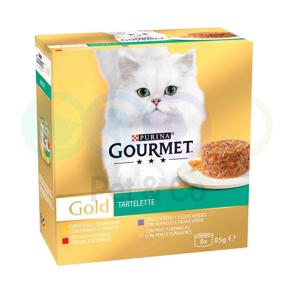 Lot Gourmet Gold Tarteltte for Cats 8×85g