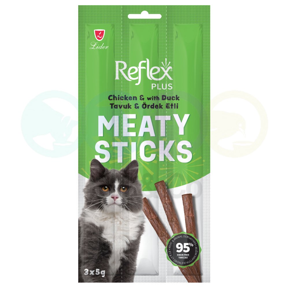 Reflex Meaty Sticks for Cats with Chicken & Duck 3×5g