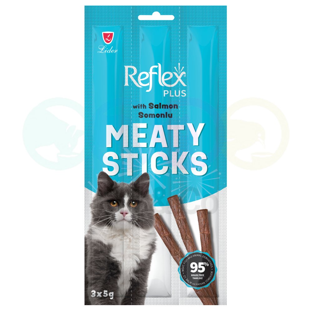 Reflex Meaty Sticks for Cats with Salmon 3×5g