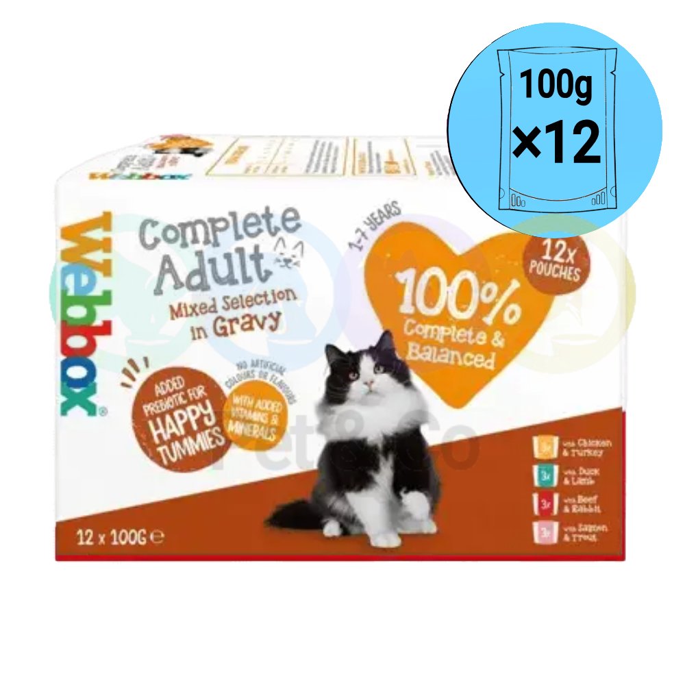 Lot Webbox Chunks in Gravy Mixed Selection 12×100g