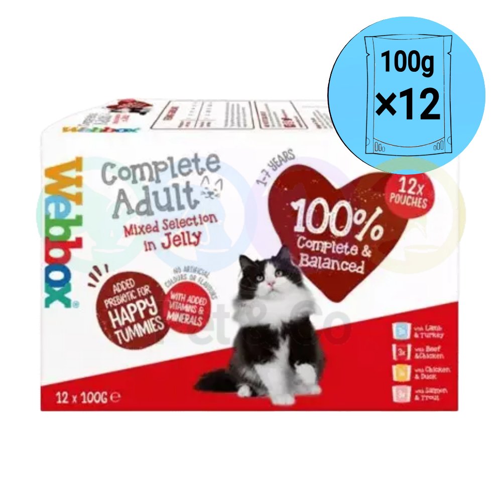 Lot Webbox Chunks in Jelly Mixed Selection 12×100g