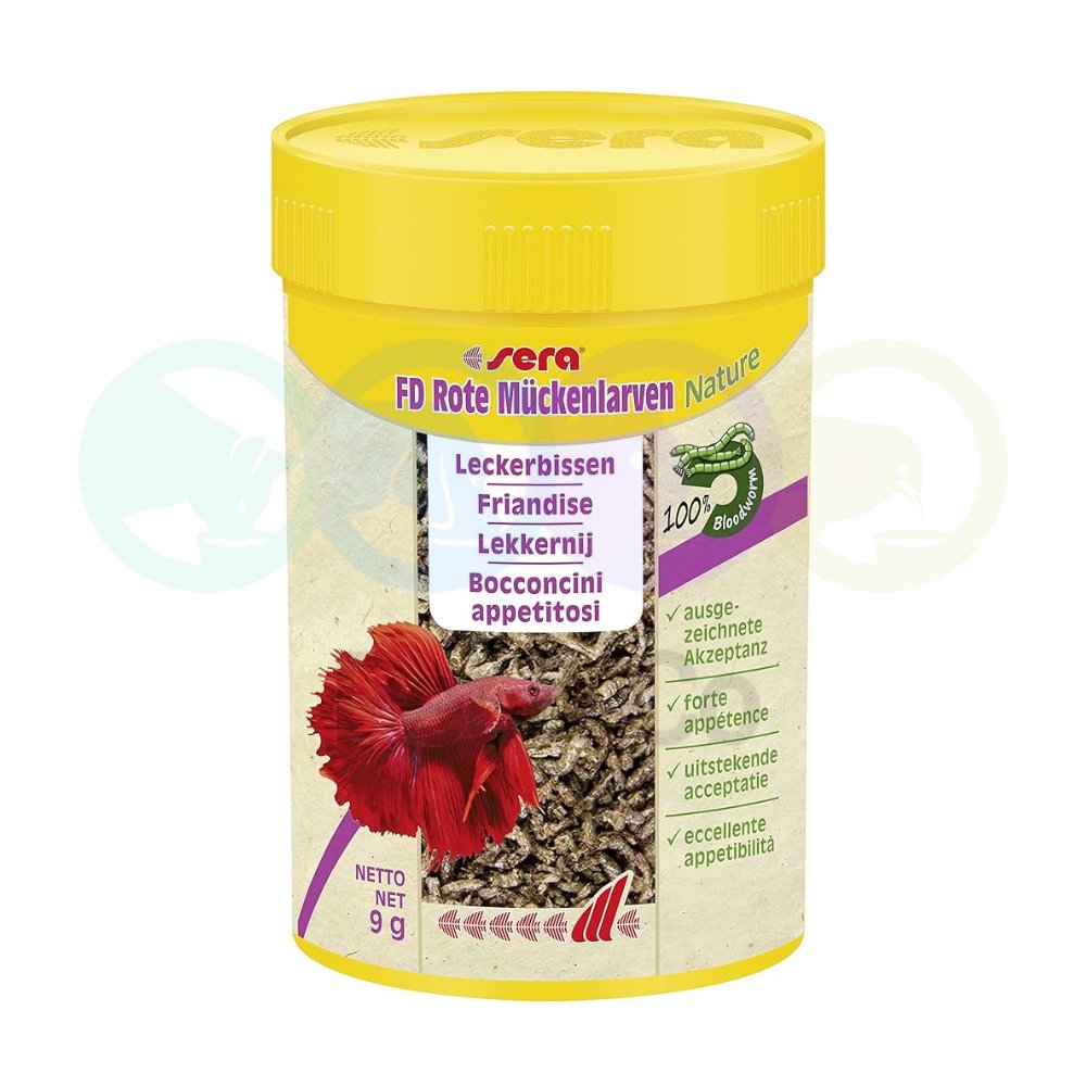 Sera FD Rote Mückenlarven Snack for all Fish 9g
