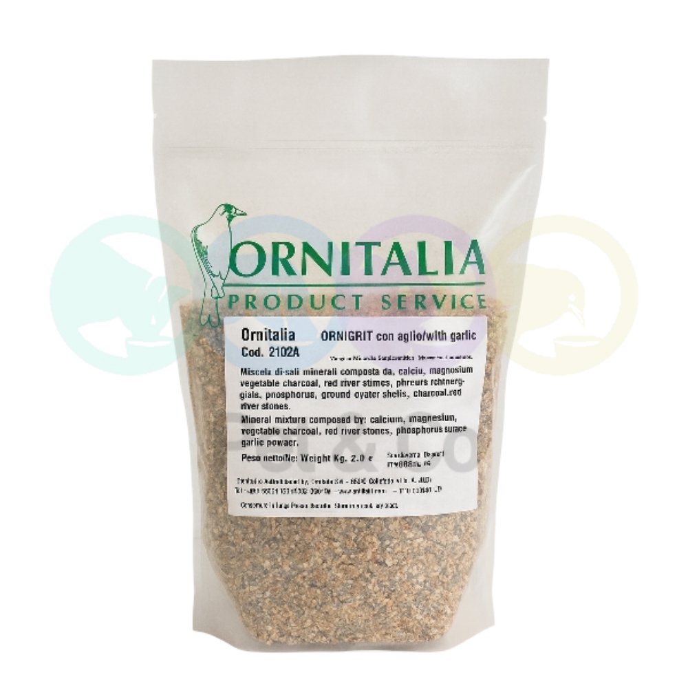 Ornitalia Ornigrit with Garlic for Birds 2Kg