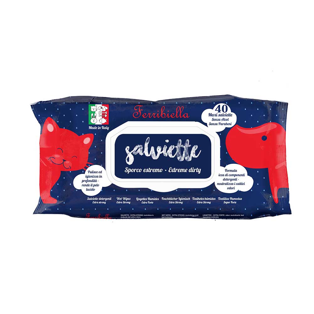 Ferribiella Lingettes pour Chats et Chiens - Sale Extrème