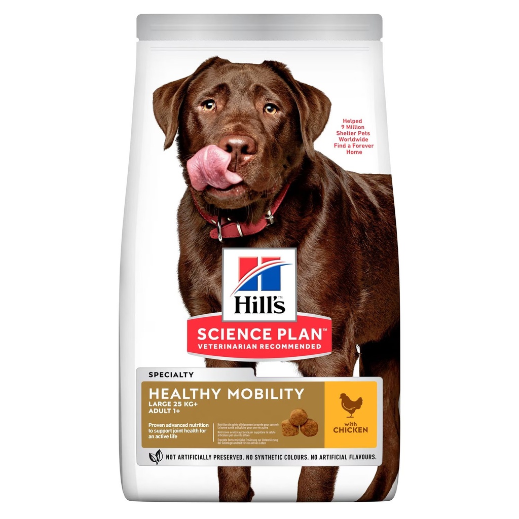 Hill’s Science Plan Large Breed Healthy Mobility pour Chien Adulte de Grande Race au Poulet (14kg)