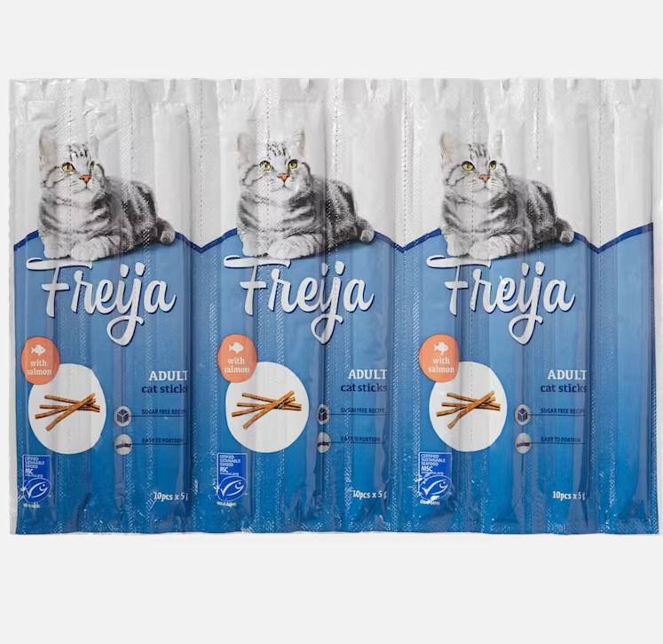 Bâtonnets pour chat Freija 10 bâtonnets (Poulet et Saumon) - 10 Sticks Saumon