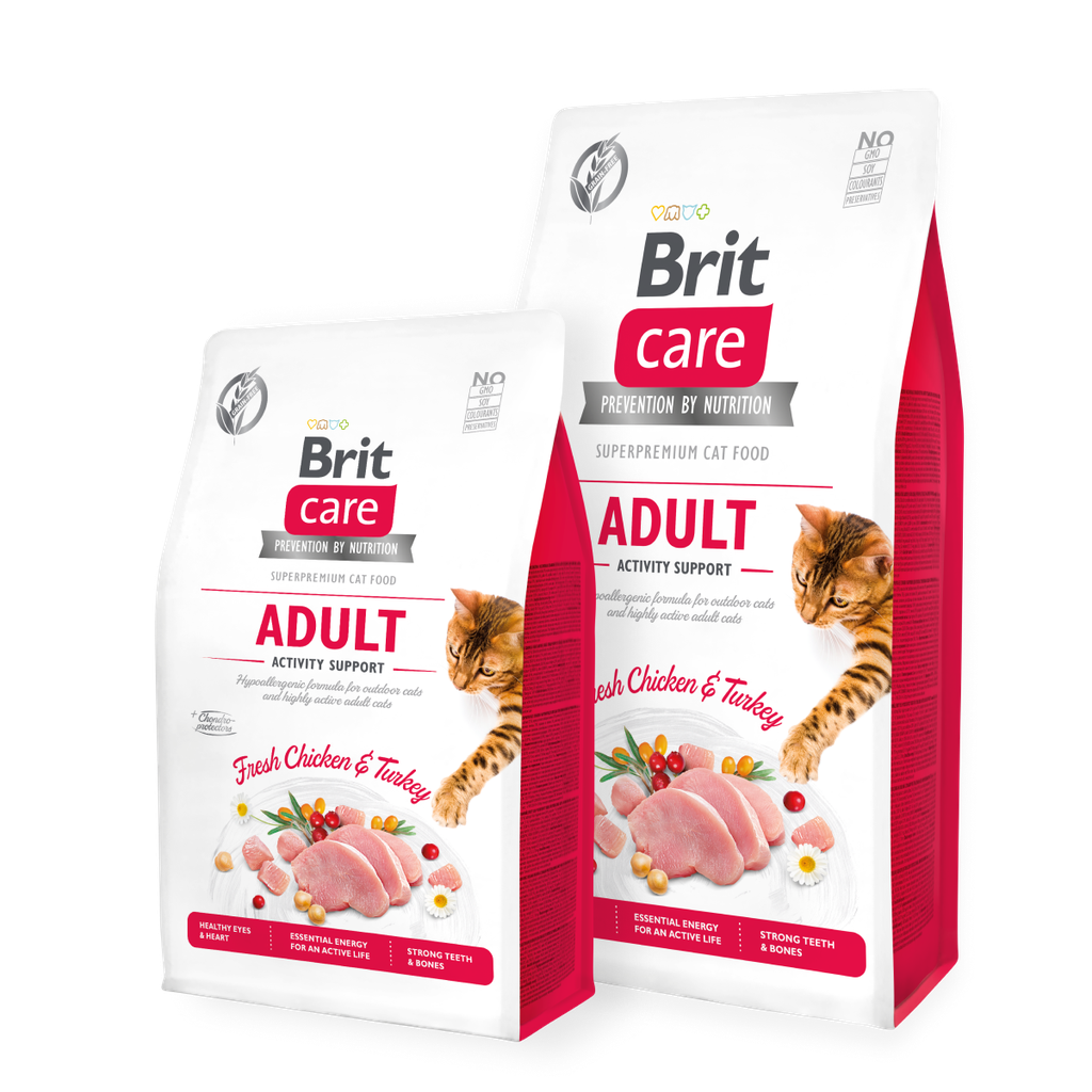 Brit care Cat Grain-Free Activity Support 2kg (chat à haute activité sans céréales)
