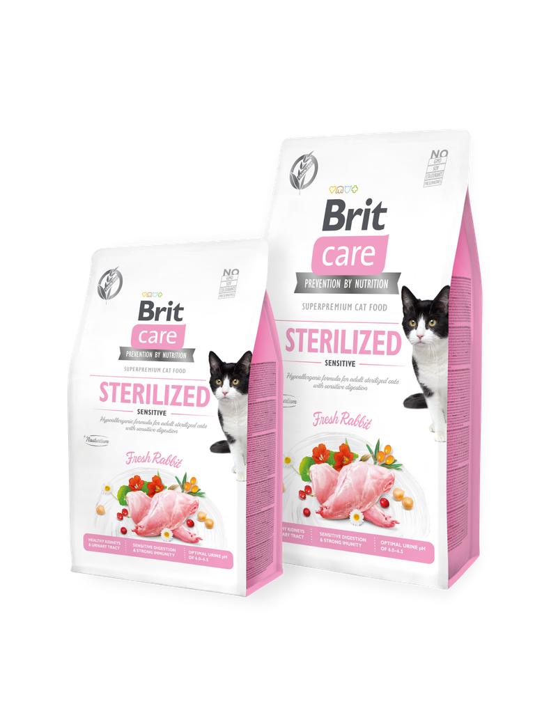 Brit Care Cat Grain-Free Sterilisé Sensitive 2kg | 7kg - 7kg