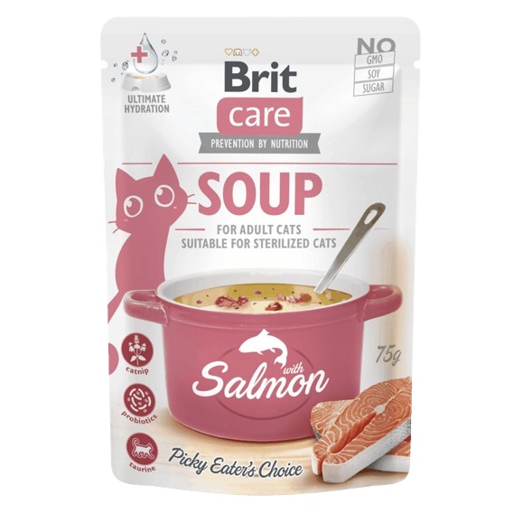 Brit Care Cat Soup Salmon (soupe au saumon pour chat) 75g