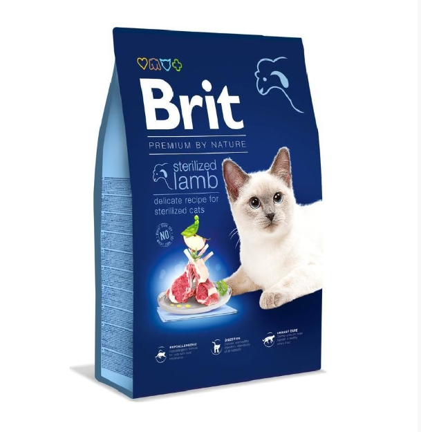 Brit Premium by Nature Chat adulte stérilisé Agneau 1.5kg