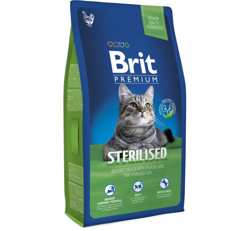 Brit Premium Chat stérilisé au poulet 1.5kg