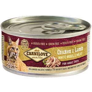 Carnilove Cat Chicken &amp; Lamb for adult (Pouet et Agneau) 100g