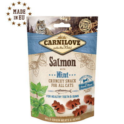 Carnilove Cat Snack Crunchy Salmon with Mint (Saumon) 50g
