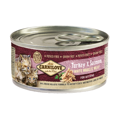 Carnilove Kitten Turkey &amp; Salmon (Dinde, Saumon Canard) 100g