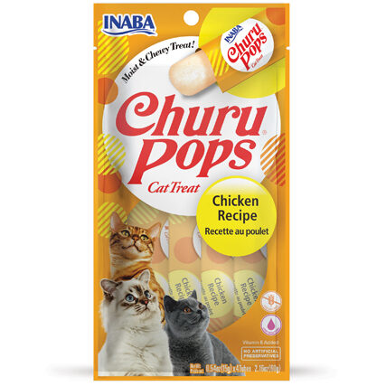 CHURU friandise sucettes (Thon ou Poulet) - 4 sachets Poulet