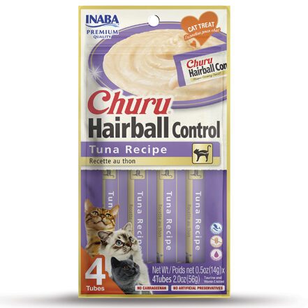 CHURU friandises en purée Hairball Thon Ou Poulet - Thon