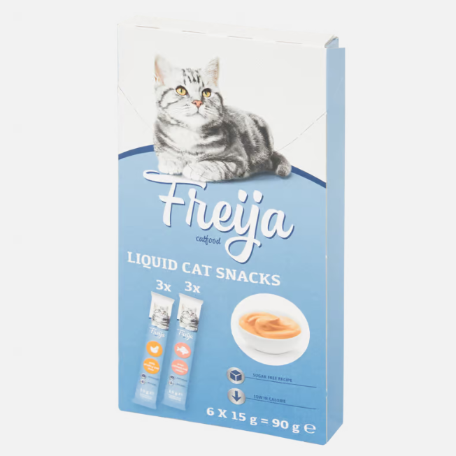 Friandises Crémeuse Poulet et Poisson 6x15g