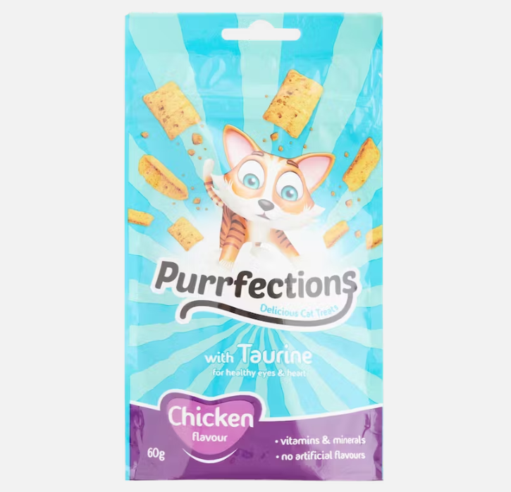 Friandises pour chat Purrfections 60g (Poulet | Saumon | Dinde) - Poulet