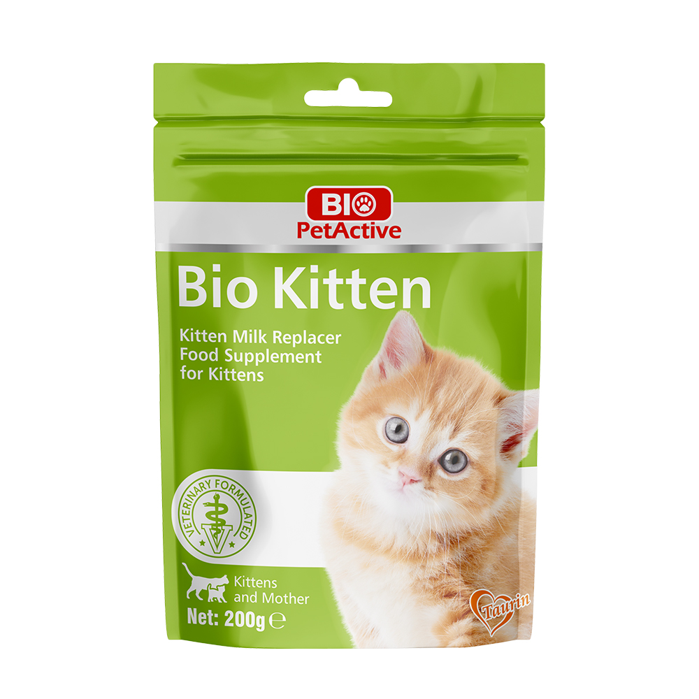 Lait pour chaton en poudre Bio Kitten PetActive (200g)