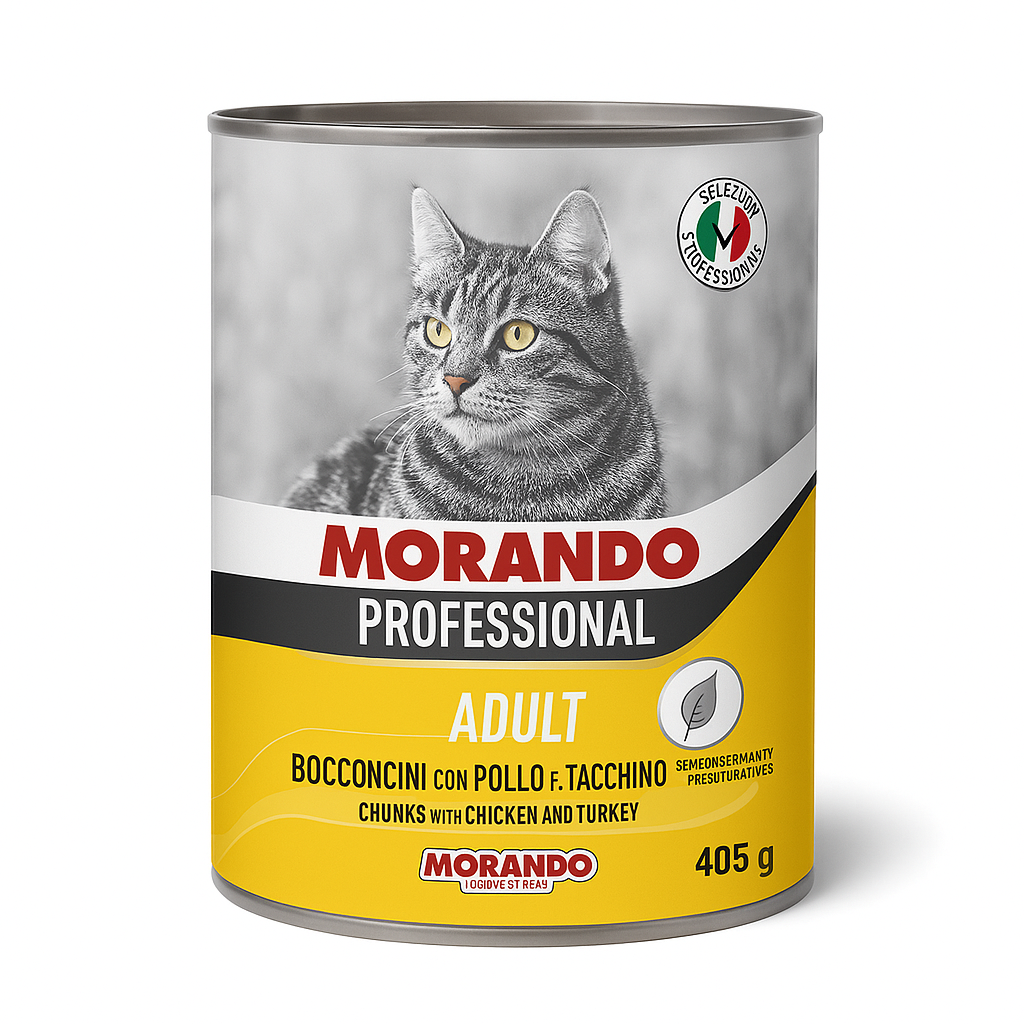 Morando Morceaux de Poulet avec Sauce Pour Chats 405g