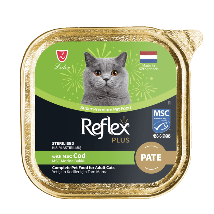 Reflex Plus Pâté au Poisson Pour Chat Stérilisé (Cod for Sterilised Adult Cats) 85 g