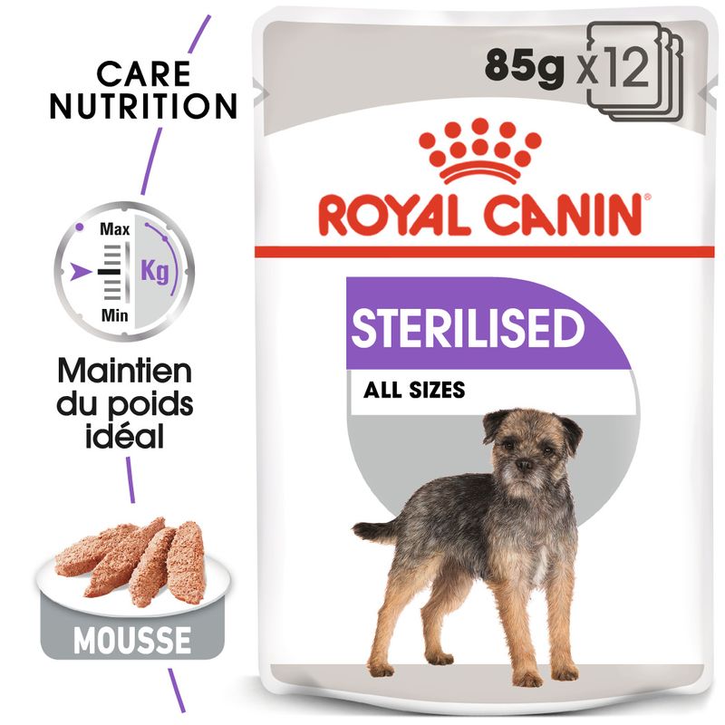 Royal Canin Sterilised en mousse pour chien 85g
