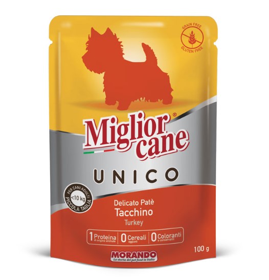 Sachet pâté délicate Dinde 100g (Sans céréales)