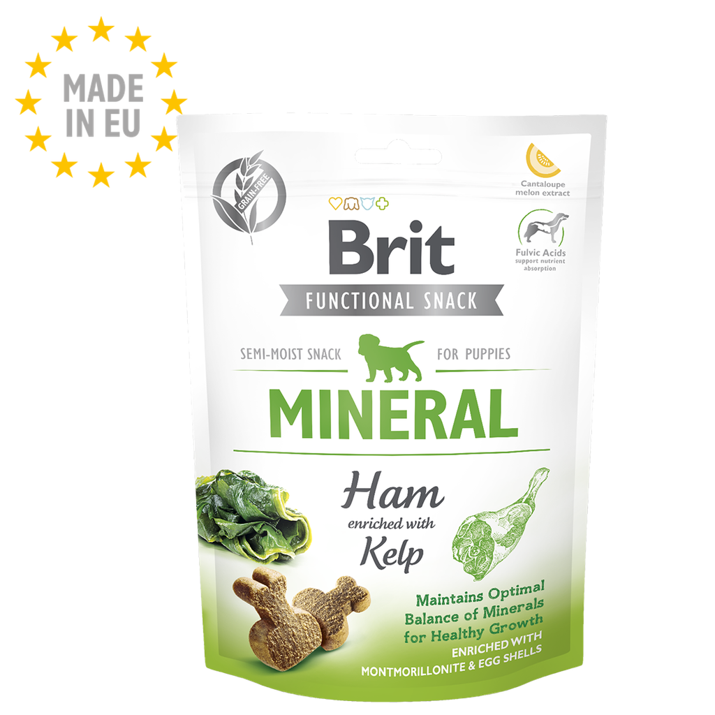 Brit Care Dog Functional Snack Mineral Ham for Puppies (Jambon) 150g