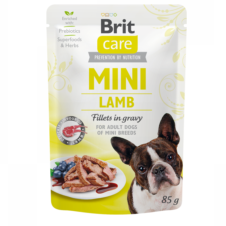 Brit Care Mini Lamb Fillets in Gravy (agneau) 85g