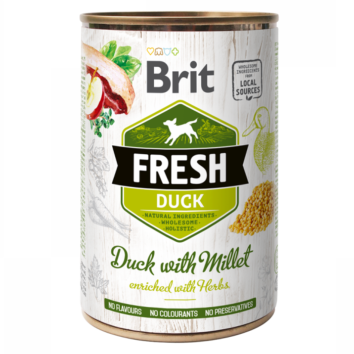 Brit Fresh Duck with Millet (Canard, Millet) 400 g