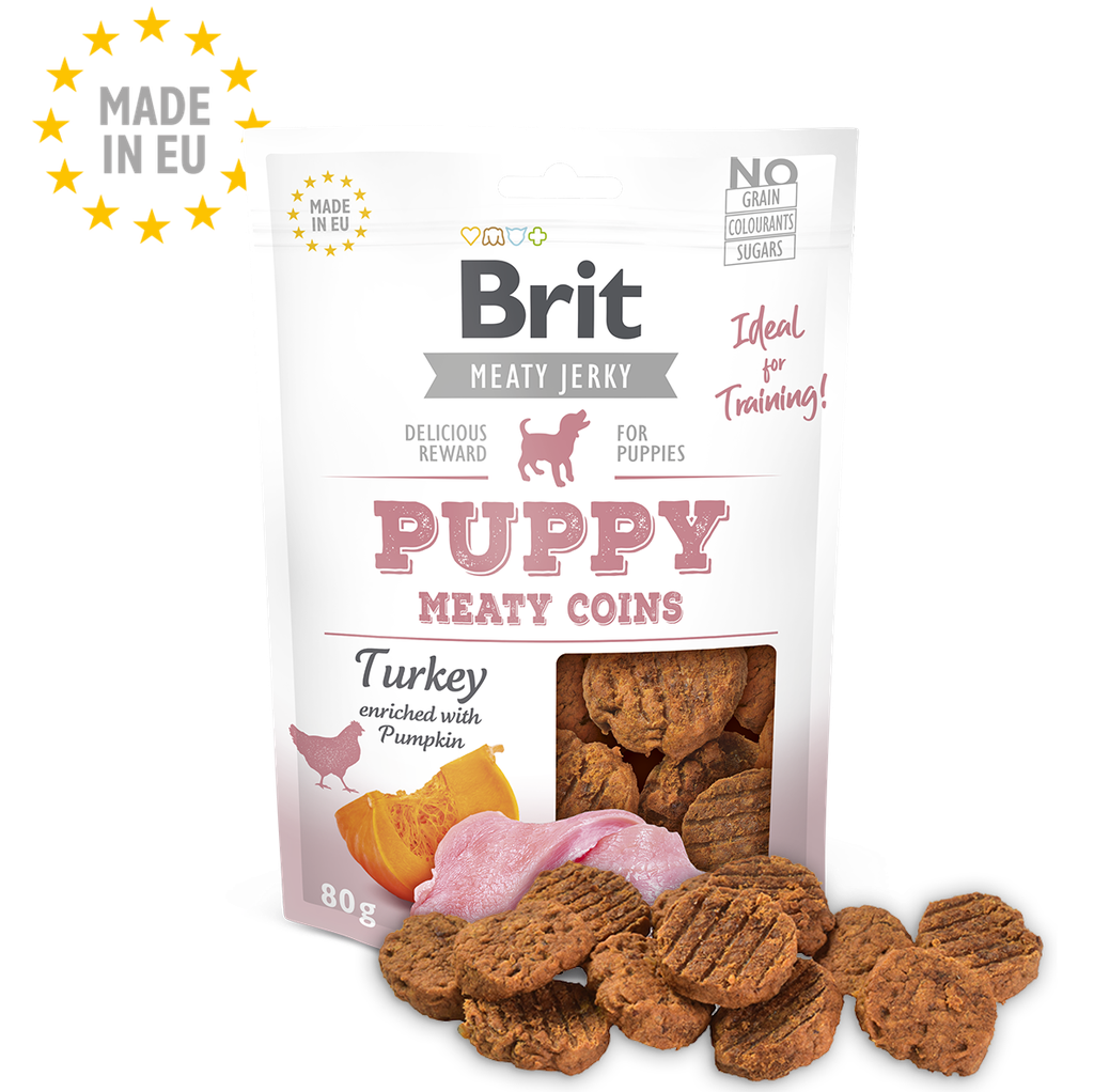 Brit Meat Jerky Snack– Chiot Dinde Protein bar (80g)