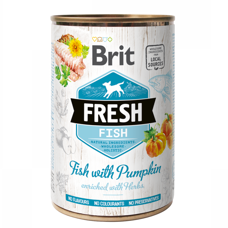 Brit Paté Fish with Pumpkin (Poisson ) 400g