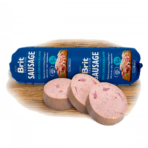 Brit Premium Sausage Chicken & Lamb Or Rabbit (Poulet/Agneau ou Poulet/Lapin 800g) - Poulet/Agneau