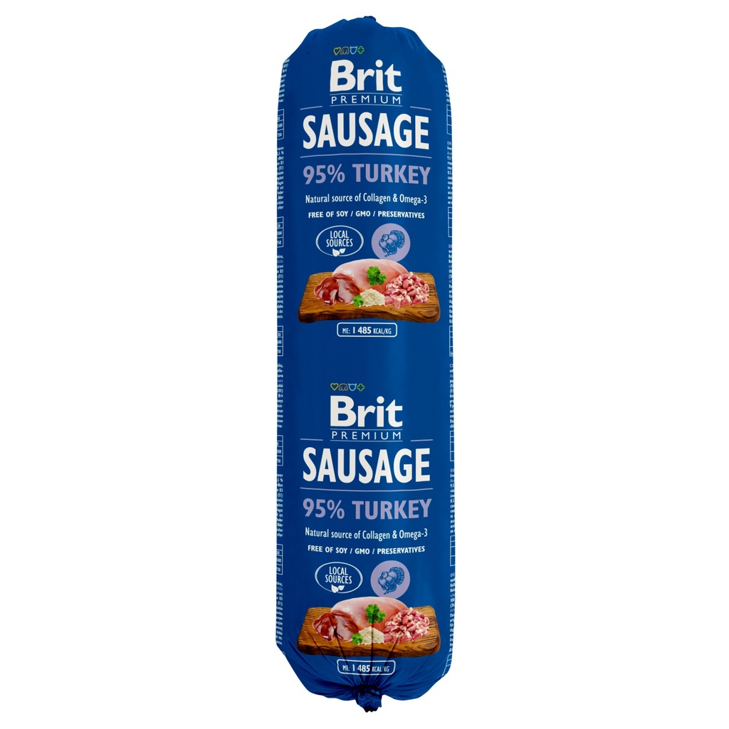 Brit Premium Sausage Poulet ou Dinde 800g - Dinde