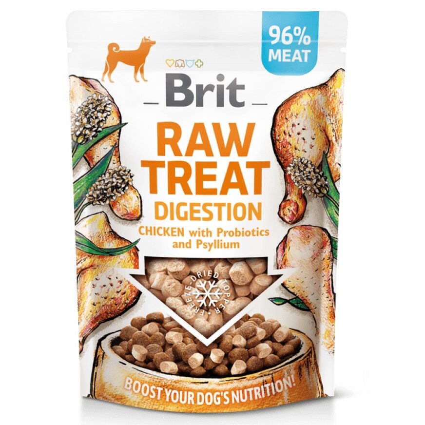 Brit Raw Treat Digestion avec Probiotiques Poulet