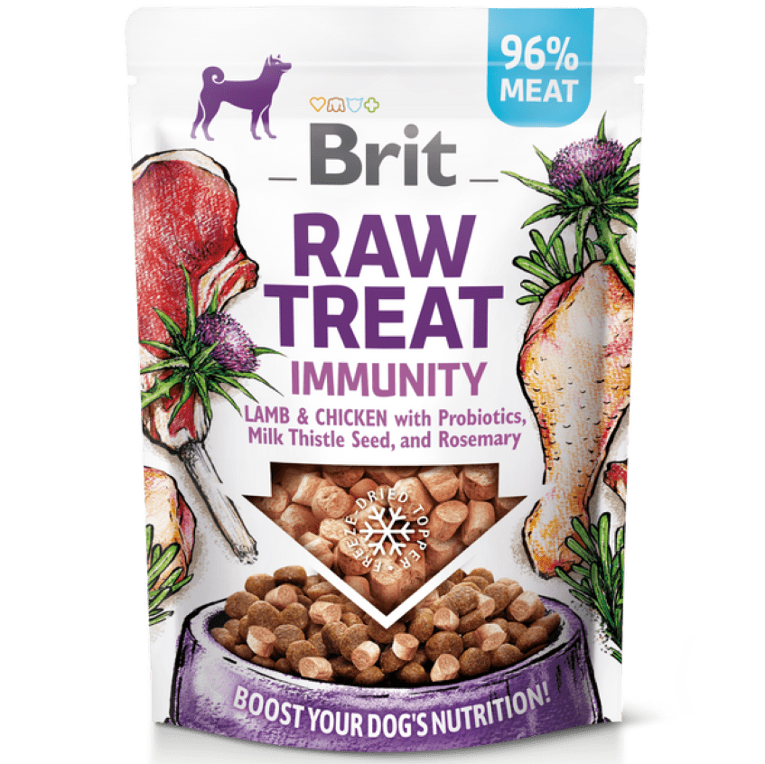 Brit Raw Treat Immunity. Rehausseur de Goût. Lamb And Chicken (Agneau et Poulet)