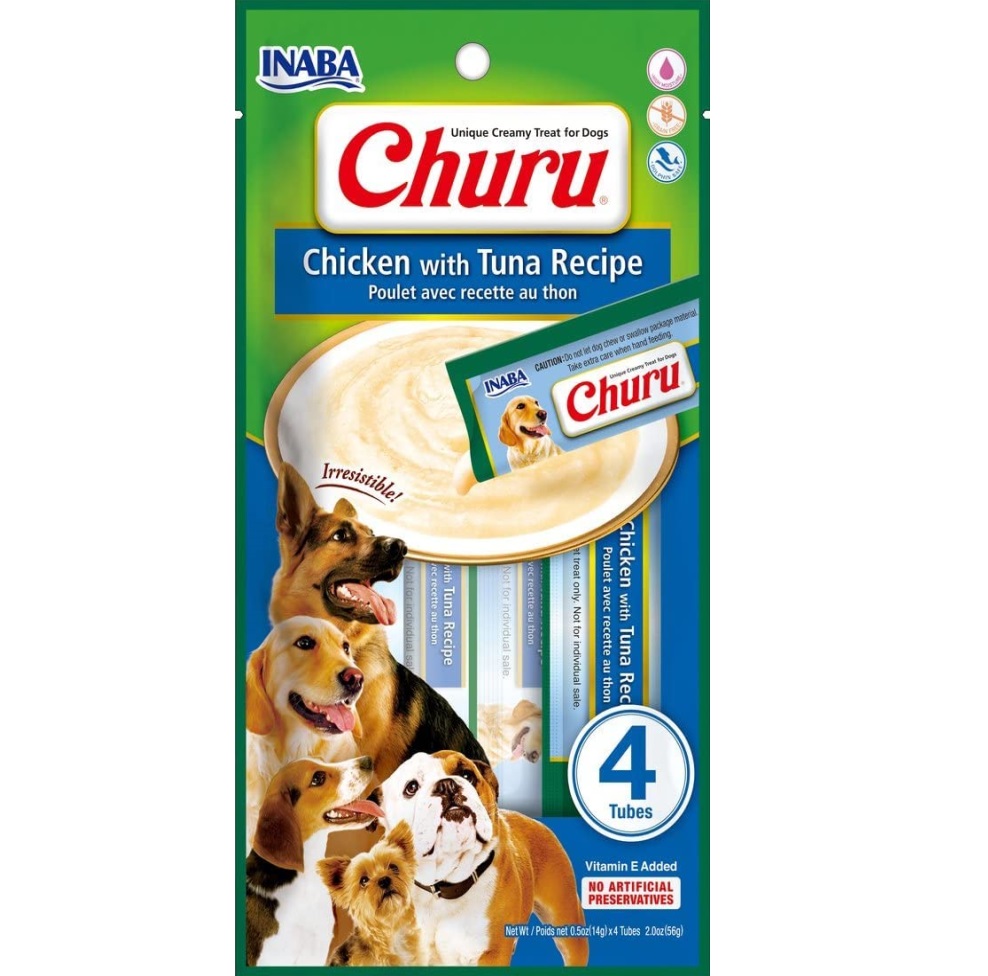 Churu Chicken with Cheese Recipe | Salmon | Tuna or Vegetables (4 Tubes) - Poulet/Thon