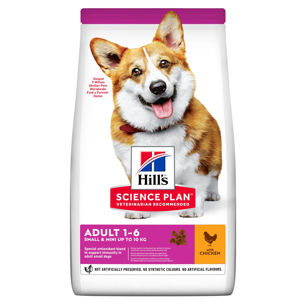 Hill's Science Plan Aliment Pour Chien Adulte Small and Mini Au Poulet (1.5kg | 3kg | 10kg) - 3 kg