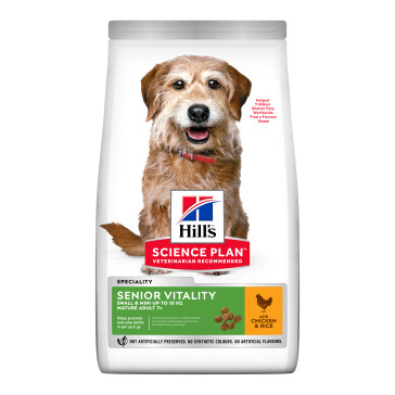 Hill's Science Plan Senior Vitality Chicken Small And Mini Adult Dog Food (1.5kg)
