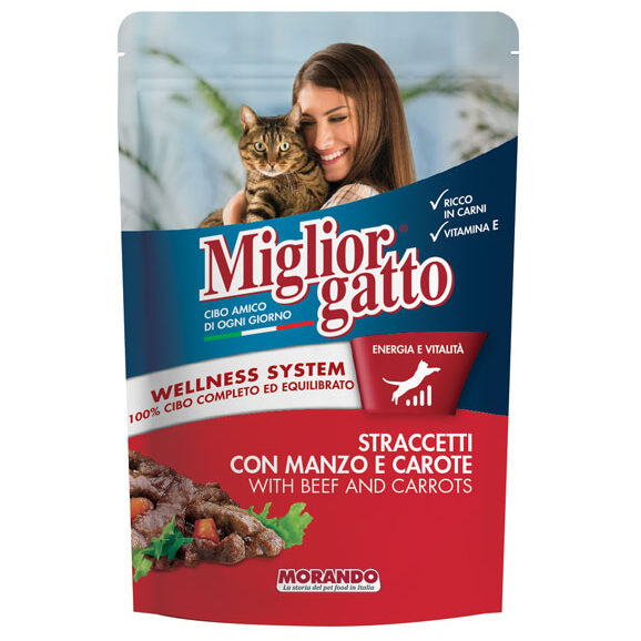 Miglior Gatto Morceaux de Viande Bœuf avec Sauce 100g