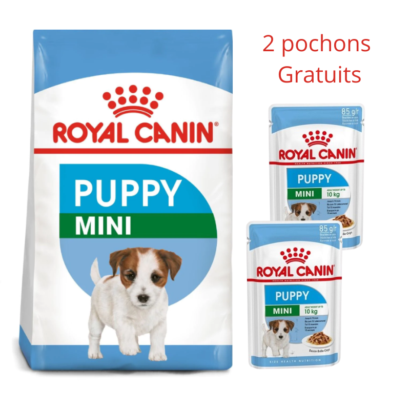 Royal Canin Mini Puppy 2 kg + 2 pochons gratuits