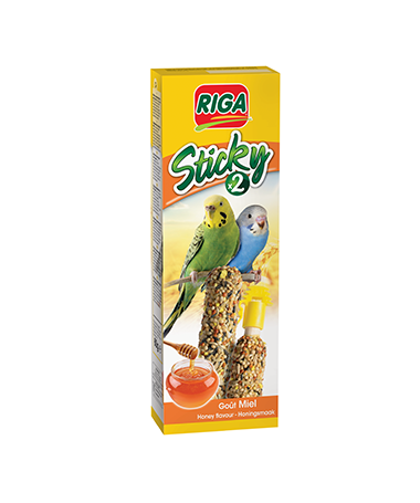 Sticky au miel pour perruches x2 60g RIGA