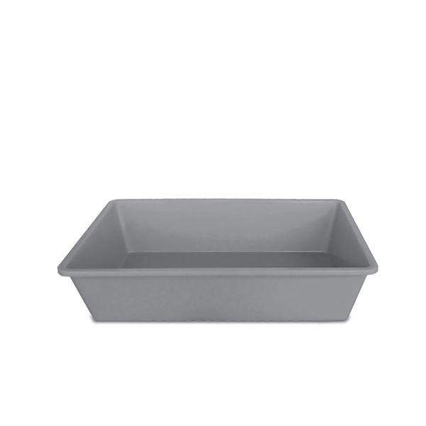 Bac Cat Litter Tray 2 (bleu et gris) - Gris