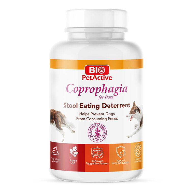 Coprophagie - Répulsif contre la consommation de selles pour chiens - Bio PetActive