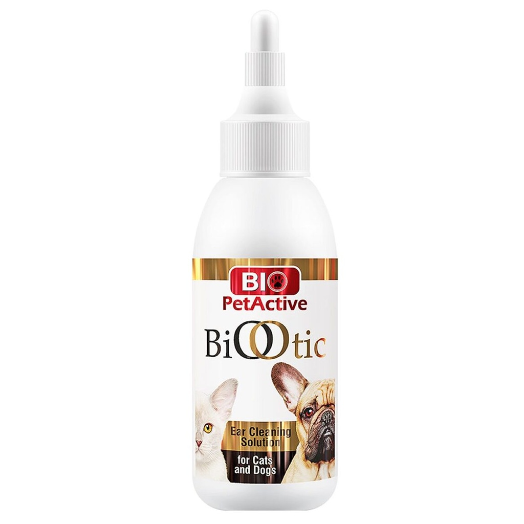 Gouttes Auriculaires 100ml pour chat et chien Bio Otic - Bio Pet Active
