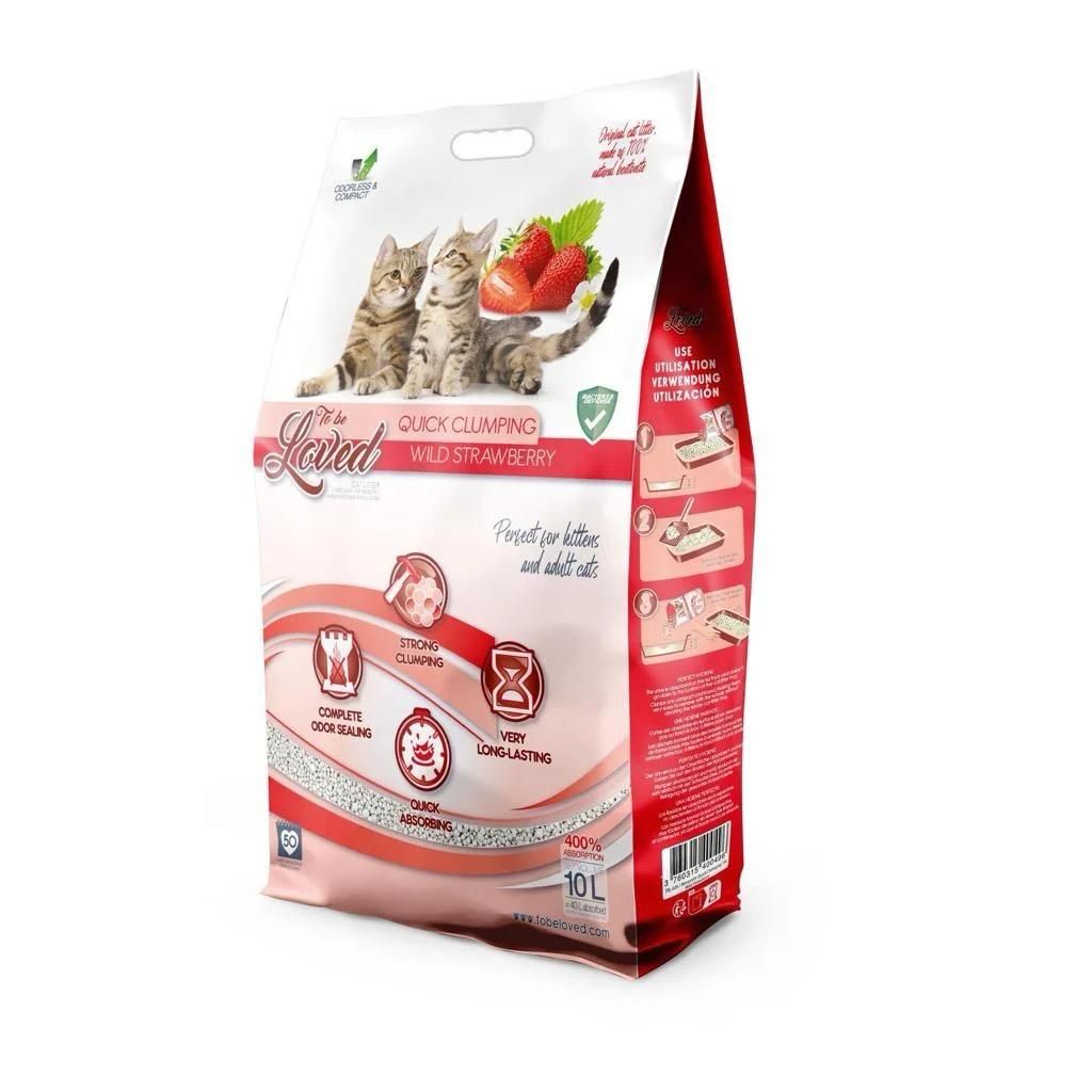 Litière Tobeloved 10L ( Woodland Lavender | Lemon Zest | Baby Powder | Wild Strawberry | Wild Mint Flowers) - Wild Strawberry