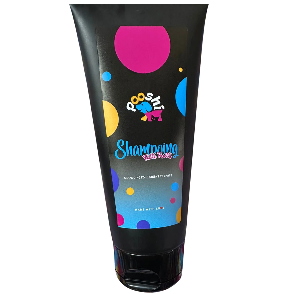 Shampoing Anti-Parasites Pooshi Chien et Chat Tutti frutty (250ml)