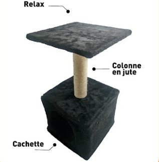 Arbre à chat de la marque Canijess (Cachette | Griffoir et Relax)