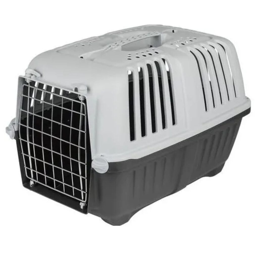 Caisse de transport pour chat et petit chien (Rose, Bleu et Vert) - Gris/Bleu
