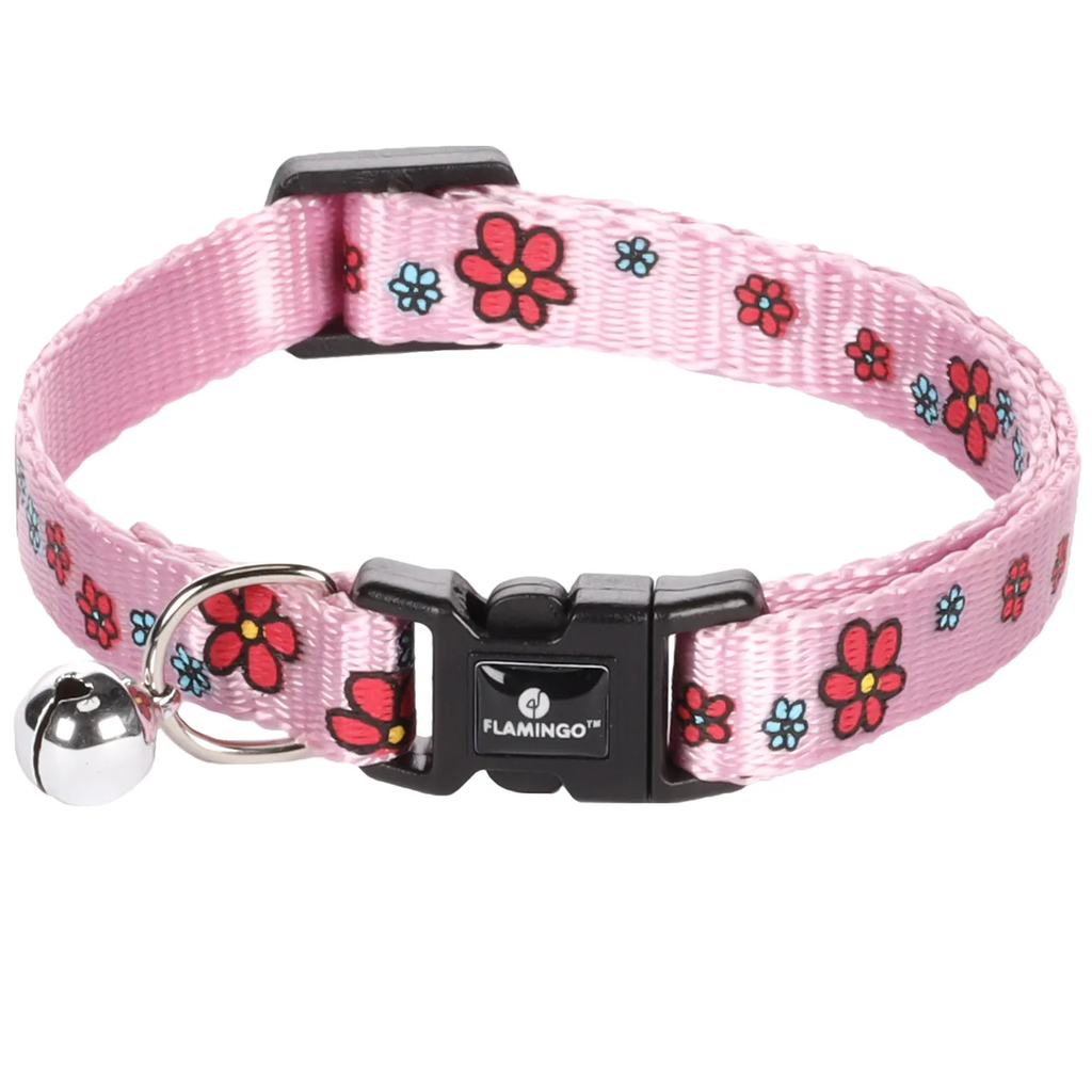 Flamingo Collier Chat Ziggi Rose Fleur